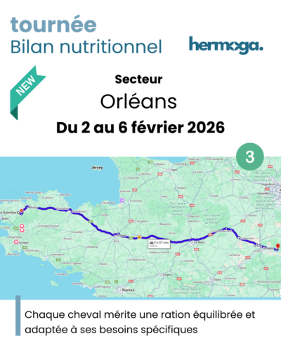 Tournée Bilan nutritionnel Hermoga dans le secteur d'orléans en février 2026